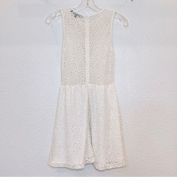 For Love & Lemons Lulu Lace Mini Dress in Off White size XS - Picture 3 of 11